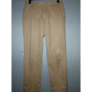 Peter Millar Raleigh Washed Twill Golf Pants Mens 34x31 Tan 100% Pima Cotton